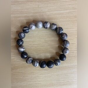 Preloved Natural Spider Wed Jasper 10mm Crystal Bracelet